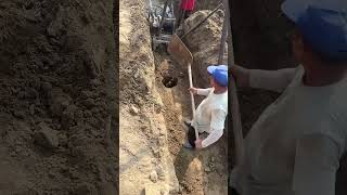 Extraction process of pile foundation soil [upl. by Honoria768]