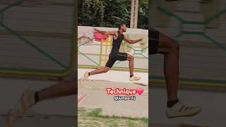 Long jump technique💪 jumperaj youtubeshorts trackandfield [upl. by Glogau]