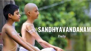 Do Sandhyavandanam daily telugu devotional viralvideo andhrapradesh [upl. by Amihc]