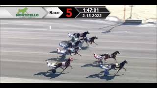 Monticello Raceway amp Saratoga Harness Open Pace February 15 2022 [upl. by Cl156]