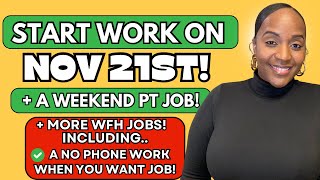 🙌🏾 START ON 1121  A NO PHONE PART TIME JOB  A WEEKEND WORK FROM HOME JOB 2024 [upl. by Fae]