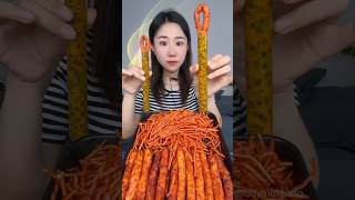 Ultimate Chinese Mukbang Spicy Latiao Stick Feast shorts [upl. by Linders]