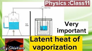 latent heat of vaporization physics Class 11  My Solution 56 [upl. by Isabelle]