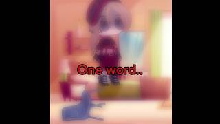 One Word  Sucide prevention month  Shorts gacha Suicideprevention mental Short [upl. by Gorlicki]