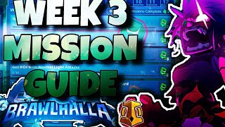 SLIDECHARGED EMOTES BRAWLHALLA BATTLE PASS SEASON 3 CLASSIC WEEK 3 MISSION GUIDE [upl. by Stovall632]