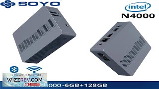 SOYO M2 Air Mini PC Powerful 6GB RAM 128GB EMMC Intel N4000 Review [upl. by Tham241]