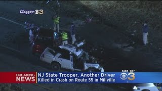 NJ State Police Trooper Killed In Line of Duty Following Millville Crash [upl. by Kemme864]