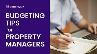 Budgeting Tips for Property Managers [upl. by Llaccm]