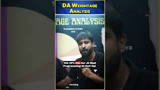 GATE Exam DA Weightage Analysis Exposed shorts unacademy datascience [upl. by Vassili572]