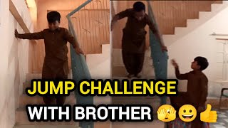 Jump Challenge With My Brother 🤩👍Kon Jeeta  🫣 [upl. by Euqirdor206]