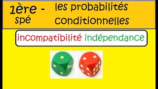 Les probabilités conditionnelles  Première Spé Maths succession dépreuves indépendantes [upl. by Kalmick]