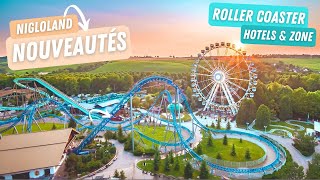 🎢Nouveautés à NIGLOLAND ROLLER COASTER zone hotels amp attraction majeure 😱 EDB World 182 [upl. by Keldah]