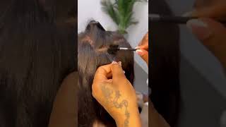 the best way to install the human hair extensions from FAVHAIR company UV light Hair Salon Hair [upl. by Aleahpar]