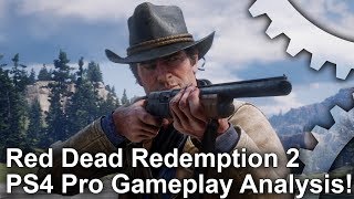 4K Red Dead Redemption 2 PS4 Pro First Look Gameplay Trailer Analysis [upl. by Novrej]