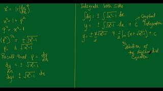 EQUATIONS OF FIRST ORDER AND HIGHER DEGREE Equations solvable for quotpquot Equations solvable for quotyquot [upl. by Iemaj534]