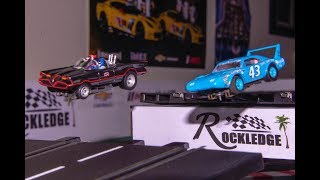 Batman vs Petty Wild Slot Car Duel [upl. by Llenrev]