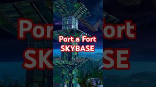 3 STACK Port a Fort SKYBASE Sniping fortnite fortniteshorts fortniteclips fortnitetips [upl. by Einattirb981]