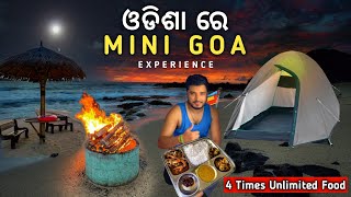 Mini Goa in Odisha  Best Camping Place in Odisha  Street Food Odisha [upl. by Oag]