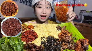 Spicy Pickles From Bachus Pickle 🔥 Mukbang [upl. by Lisab313]