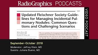 Updated Fleischner Society Guidelines for Managing Incidental Pulmonary Nodules [upl. by Jessika]