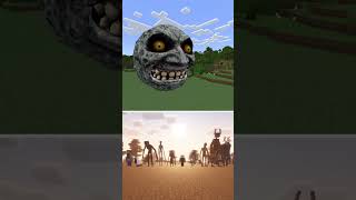 Scary Lunar Moon VS Minecraft Dwellers Minecraft Horror Addon [upl. by Eizzik]