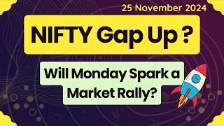 Nifty Analysis  Market Study for November 4th Week  Market Analysis for November 2024 [upl. by Enelhtak]