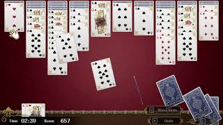 Spider Solitaire F  hard  level 20 solution [upl. by Pentheas]