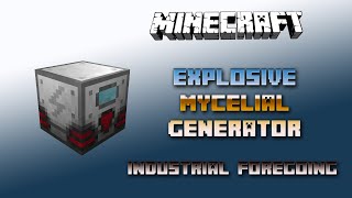 Explosive Mycelial Generator 💎 Minecraft Industrial Foregoing Tutorial Generators💎 Deutsch  German [upl. by Anerac]