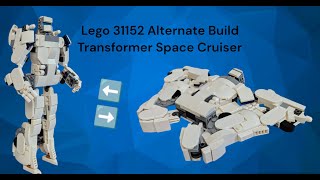 Lego 31152 Alternate build Transformer Space Cruiser Tutorial [upl. by Oech]