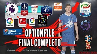 PES 2018 OPTION DEFINITIVO  EQUIPOS ESPECIALES OPTION FILES PS4 HD [upl. by Nnylecyoj766]