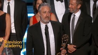 Emmys 2015  The Daily Show Wins Outstanding Variety Talk Series [upl. by Thierry]