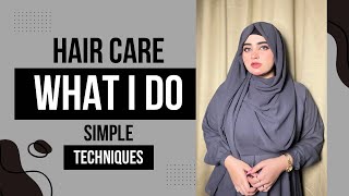 Under the Wrap My Hair Care Routine as I do hijab [upl. by Aidualc]