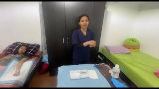 STERILE DRESSING CHANGE SKILL TEST [upl. by Ecined]