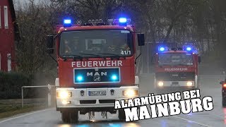 Feuerwehr Sandelzhausen  Feuerwehr Mainburg  Feuerwehr Oberempfenbach auf Einsatzfahrt [upl. by Blanka]