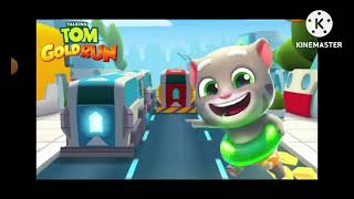 Talking tom gold run Cyber City theme EARRAPE [upl. by Crosse]