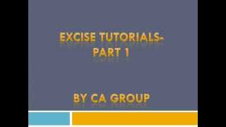 Excise Tutorials File excise return pay excise duty Part 1 [upl. by Mozes]