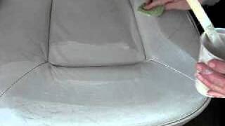 Leather Seat in Monaco RV  Motorhome Restored with Leather Paint [upl. by Azmah755]