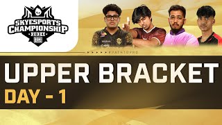 Skyesports Championship 2024 BGMI — Playoffs Upper Bracket — Day 1 [upl. by God]