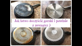 Łatwy i SKUTECZNY sposób na czyste garnki i patelnie z zewnątrz 🥘🍳Uporządkowana [upl. by Anastasio]