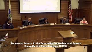 City Council Meeting  Emeryville CA  November 5 2024 [upl. by Trevar]