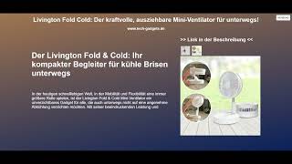 Livington Fold Cold Der kraftvolle ausziehbare MiniVentilator für unterwegs [upl. by Amari276]