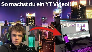 Wie erstelle ich mein erstes Video  YouTube  Tutorial [upl. by Gaither]