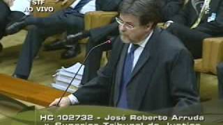 Pleno  STF nega HC a José Roberto Arruda 14 [upl. by Ydnir]