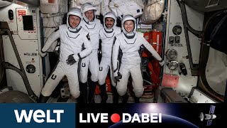 MATTHIAS MAURER Deutscher Astronaut kehrt von ISSEinsatz zur Erde zurück  WELT Live dabei [upl. by Nanji]