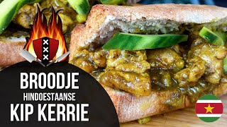 Broodje KipKerrie Masala  17  Chicken Curry Sandwich 🇸🇷 [upl. by Zsamot]