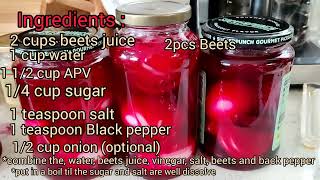 Beet Pickled Eggs recipe Pinay Fusion Cooking [upl. by Roede]