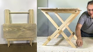 MESA PLEGABLE PARA NIÑOS FÁCIL DE HACER PASO A PASO TUTORIAL DE CARPINTERIA [upl. by Siugram]