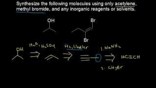 Synthesis using alkynes  Alkenes and Alkynes  Organic chemistry  Khan Academy [upl. by Clyde]