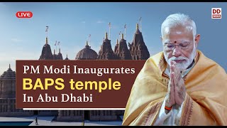 PM Modi Inaugurates BAPS temple In Abu Dhabi [upl. by Aisset]