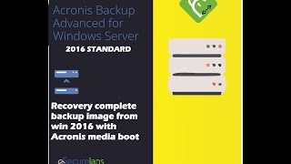 ACRONIS ADVANCED SERVER TO WINDOWS 2016 STANDARD how recovery image with Acronis media boot [upl. by Enelam]